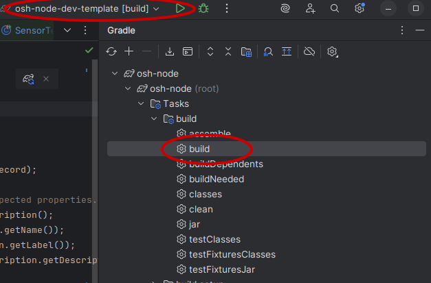 performing Gradle build in IDE